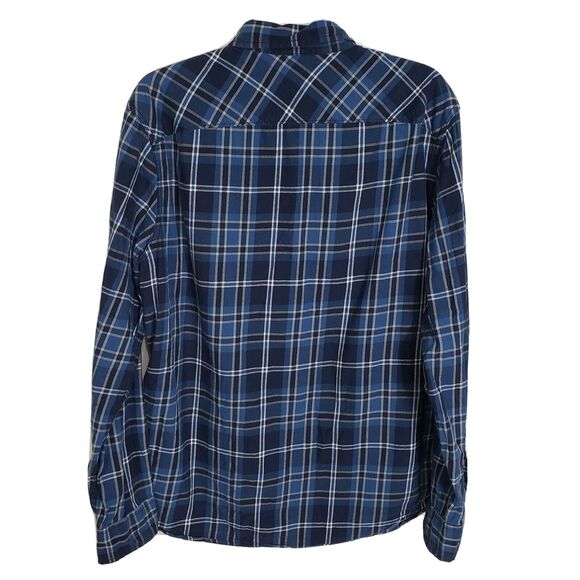 American Eagle Outfitters Mens Shirt Large Button Athletic Fit Plaid Pockets L/S - Picture 2 of 9